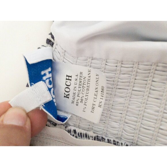 Koch Stella Mini Dress Ruffle Hem Striped Tie Straps M 8-10 - Picture 11 of 16